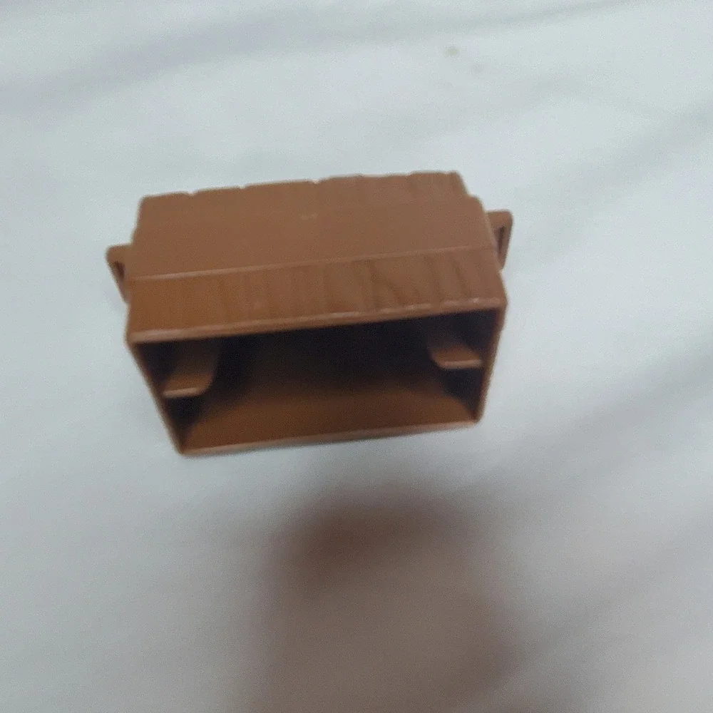 Fisher Price Little People RED APPLES FOOD CRATE Brown Bin for Farm Ark Zoo